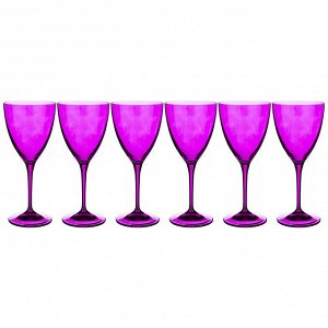 Набор бокалов для вина из 6 шт. "kate" 250 мл.высота=19 см. (кор=8набор.)