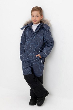 Комбинезон(Осень-Зима)+boys (ночной синий, геометрия)