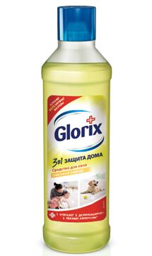 Чист.средство GLORIX 1л д/мытья полов Свежесть Лимонная Энергия