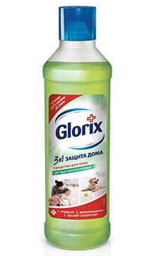 Чист.средство GLORIX 1л д/мытья полов Цветущая Яблоня и Ландыш