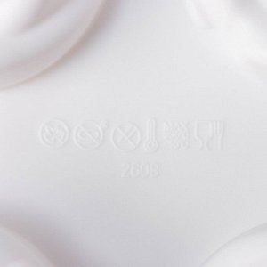 Форма для муссовых десертов и выпечки KONFINETTA «Розы», 30*17,5*6 см, 6 ячеек (6,5*6,8 см), цвет белый