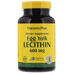 Nature&#039;s Plus, Egg Yolk Lecithin, 600 mg, 90 Vegetarian Capsules