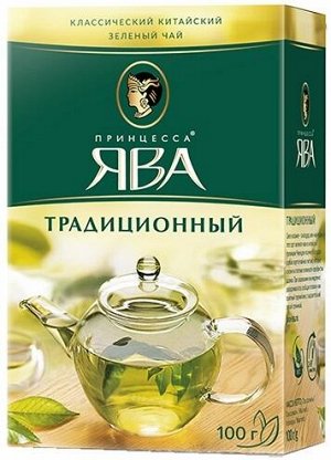 Зеленый чай листовой Принцесса Ява Традиционный, 100 г