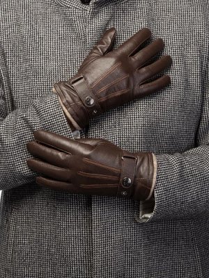 Перчатки мужские 100% ELEGANZZA d. brown/brown