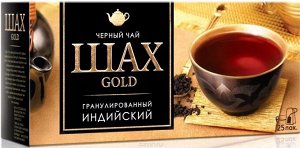 Черный чай гранулированный в пакетиках Шах голд, 25 шт