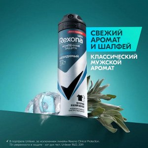 Рексона Мужской дезодорант-спрей "Прозрачный лед" 150 мл