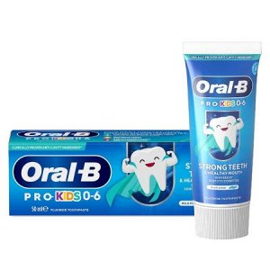 Зубная паста Oral-B Pro Kids Крепкие зубы и здоровье полости рта от 6 месяцев до 6 лет, мягкий вкус, 50 мл