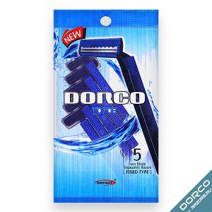 DORCO Cтанки для бритья одноразовые Dorco 2, с 2 лезвиями,(5 шт)  NEW