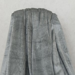 Графика(графит) плед велсофт 200*220