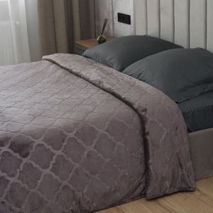 Дубай(капучино) Плед велсофт 150*200