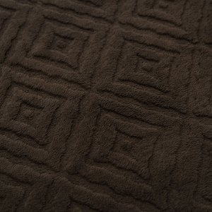 Ромбы(шоколад) Плед велсофт 150*200