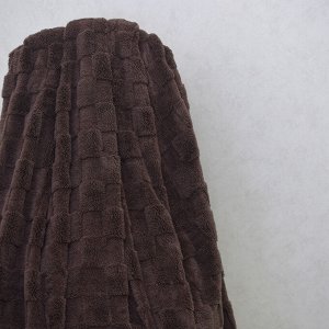 Домино(шоколад) Плед велсофт 150*200
