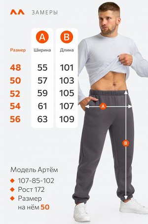 Мужские брюки из футера с начесом