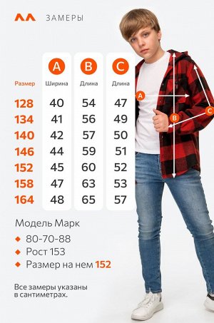Теплая детская рубашка с капюшоном Happyfox