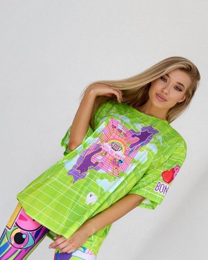 Футболка Bona Fide: OVERSIZE T- shirt JOY "Green"