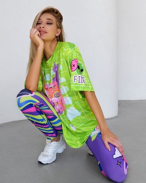 Футболка Bona Fide: OVERSIZE T- shirt JOY "Green"