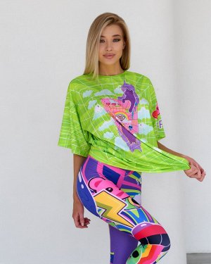 Футболка Bona Fide: OVERSIZE T- shirt JOY "Green"