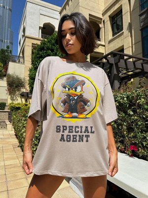 Футболка Bona Fashion: OVERSIZE T-shirt "Agent Duck"