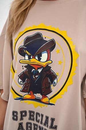 Футболка Bona Fashion: OVERSIZE T-shirt "Agent Duck"
