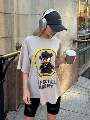 Футболка Bona Fashion: OVERSIZE T-shirt "Agent Duck"