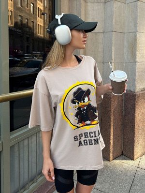 Футболка Bona Fashion: OVERSIZE T-shirt "Agent Duck"