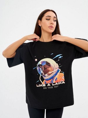 Футболка Bona Fashion: OVERSIZE T-shirt "Laika"