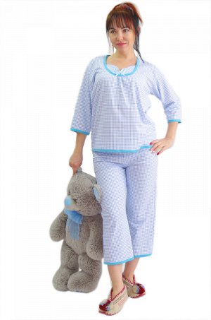 Пижама 004 Пижама выполнена из теплого мягкого футера с начесом.