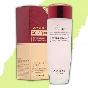 3W CLINIC  Тоник для лица Collagen Regeneration Softner, 150 мл