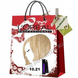 Loreal Professionnel DIA Light Крем-краска для волос без аммиака 10.21 Молочный Коктейль Перламутрово-Пепельный, 50 мл.