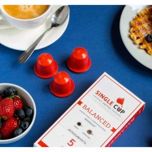 Кофе капсулы SINGLE CUP Balanced Упаковка 10 капсул для кофемашин Nespresso