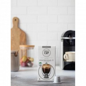 Кофе капсулы SINGLE CUP Espresso №7 Упаковка 10 капсул для кофемашин Nespresso