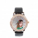 THREE-HAND CRYSTAL PRINTED WATCH