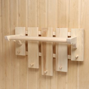 Полка вешалка с сушилкой, 5 крючков, 58*50*30 см