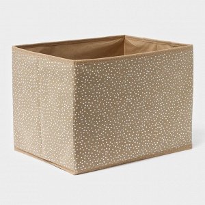 Короб для хранения Доляна Points, 37x27x27 см, бежевый