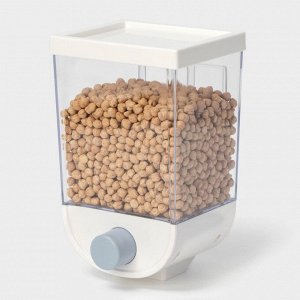 Контейнер с дозатором для хранения сыпучих продуктов RICCO, 11,8?9,5?19 см, 1 л, белый