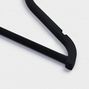 Плечики - вешалки для одежды LaDom Soft-touch, 40.5x23.5x1 см, 3 шт., с перекладиной