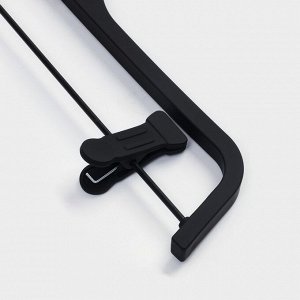 Плечики - вешалки для одежды LaDom Soft-touch, 37.5x15.5x1.1 см, 2 шт., с зажимами