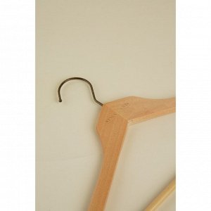 Плечики - вешалки для одежды SL Home, 4 шт., дерево лотос, 44x24.5 см