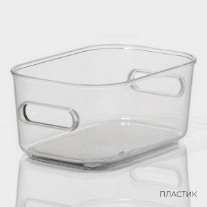 Контейнер для хранения LaDо?m, 14,5?9,5х6,3 см, цвет прозрачный