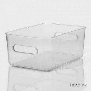 Контейнер для хранения LaDо́m, 30.5x20x12 см, прозрачный