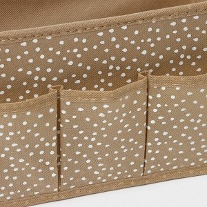Органайзер для мелочей Доляна Points, 3 кармана, 25*12*15 см, бежевый