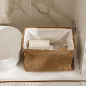 Короб для хранения вещей SL Home, 35x25x23 см, коричневый