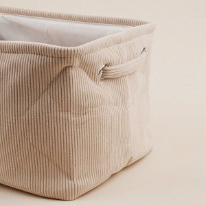 Короб для хранения вещей SL Home, 32x23x18,5 см, бежевый