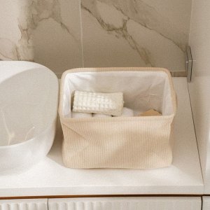 Короб для хранения вещей SL Home, 32x23x18,5 см, бежевый