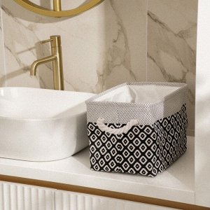 Короб для хранения вещей SL Home, 31x22x22.5 см, белый