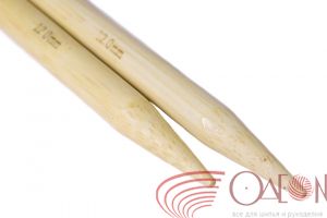 Спицы прямые бамбук двусторонние №12 35 см