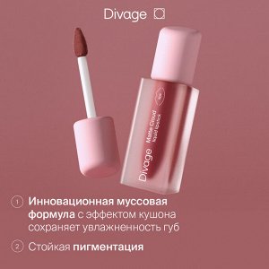 Диваж Помада для губ жидкая Matte Cloud Liquid Lipstick Divage Тон 07