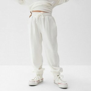 Костюм детский (свитшот, брюки) KAFTAN Plushy 30 (98-104 см), белый