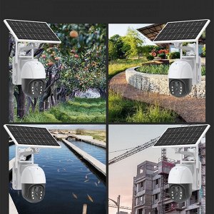 Уличная IP Камера на солнечной батарее, WiFi и сим-карта, Solar Energy PTZ Camera
