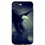 Чехол силикон с рисунком на телефон iphone